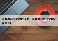 网站建设运营维护论文（网站建设与运营的心得体会）