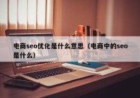 电商seo优化是什么意思（电商中的seo是什么）