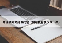 专业的网站建设托管（网站托管多少钱一年）